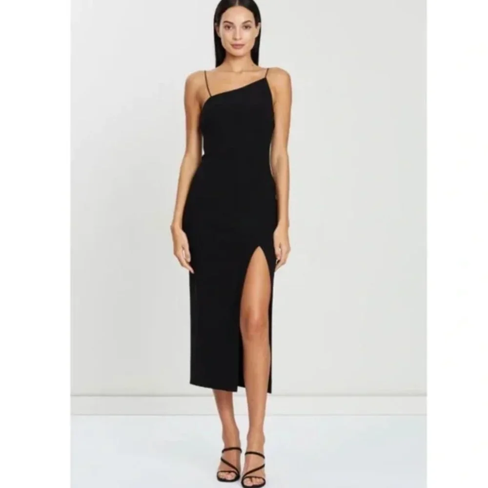 Bec & Bridge Dominique Asymmetrical dress Size 2 Black - Picture 5 of 6